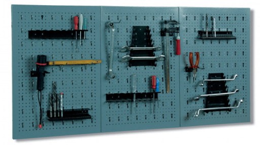 Майстерня інструментальна дошка метал сіра 120х60 Металкас