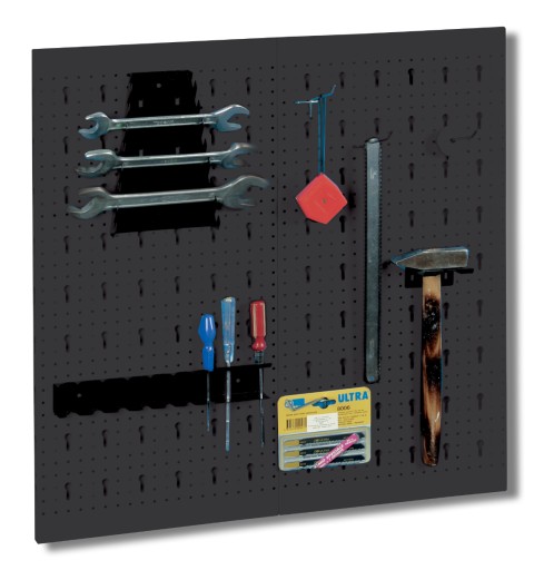 Підвісна металева майстерня інструментальна дошка 60х60 Металкас