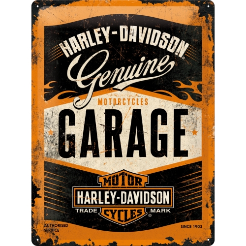 Табличка плакат HARLEY-DAVIDSON GARAGE metal 30x40