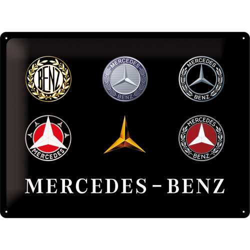 Табличка подарок плакат 30x40cm Mercedes-Benz логотип