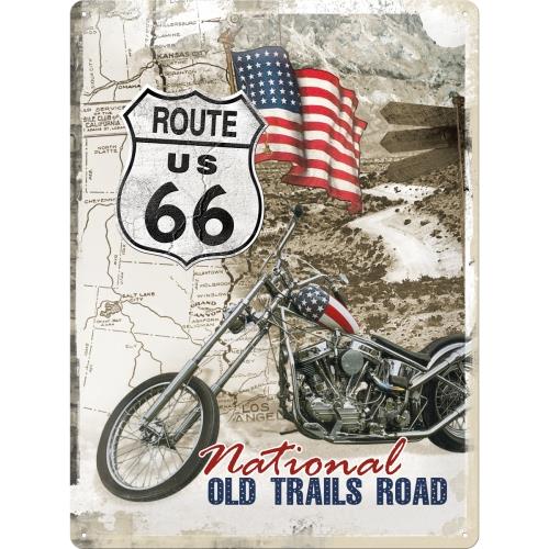 Плакат 30x40cm Route 66 Old Trails