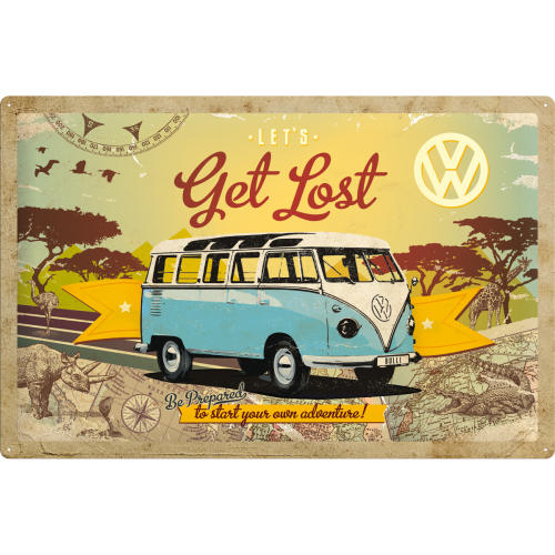 Табличка подарок плакат 40x60 VW Bulli-Let Ge