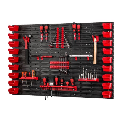 Настінна дошка для інструментів 115см х 78см + тримачі та підноси