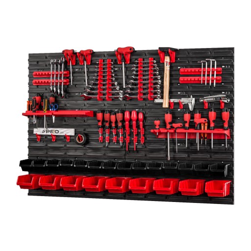 Настінна дошка для інструментів 115см х 78см + тримачі та підноси