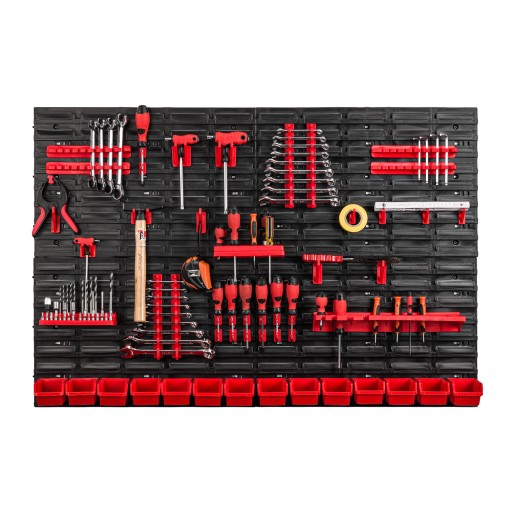 Настінна дошка для інструментів 115см х 78см + тримачі та підноси