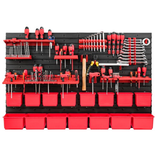Настінна дошка для інструментів 115см х 78см + тримачі та підноси