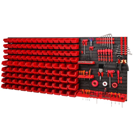 Інструментальна стінка для гаража + 111 лотків + ручки