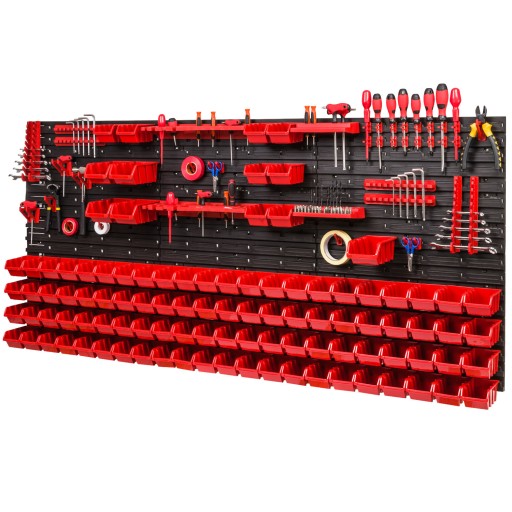 Настінна дошка інструментальна для гаража 172см х 78см + 101 лоток