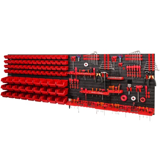 Стінка інструментальна для гаража + 83 лотка