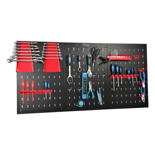 Настінна дошка з інструментами, 3 частини, з перфорованого листа