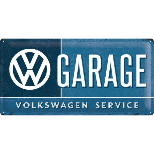 Табличка вывеска VOLKSWAGEN GARAGE VW подарок 25x50cm