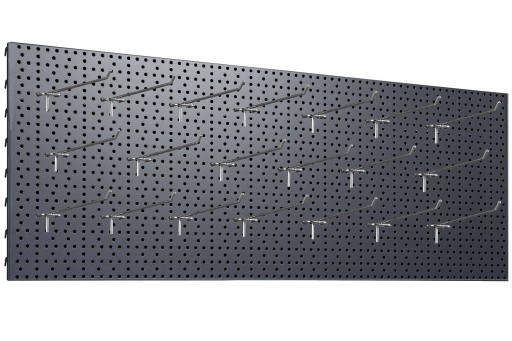 Дошка майстерня 1000х400 сіра + 20х одинарна підвіска L-200