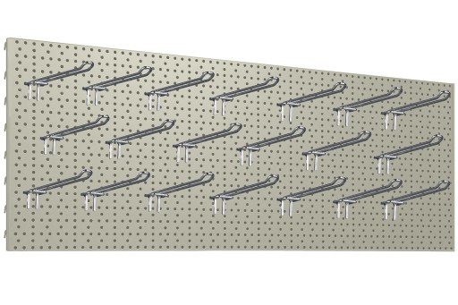 Дошка майстерня 1000x400 крем + 20x подвійні вішалки L-200