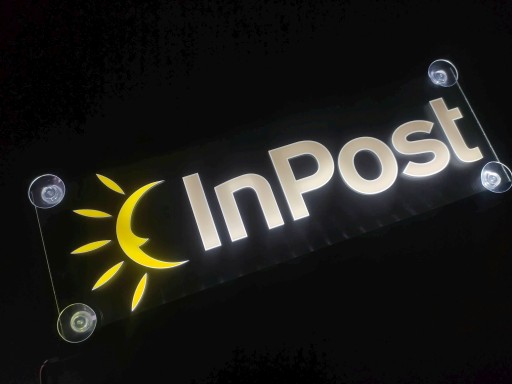 Inpost logo Board размер 40X16-цветная светодиодная доска