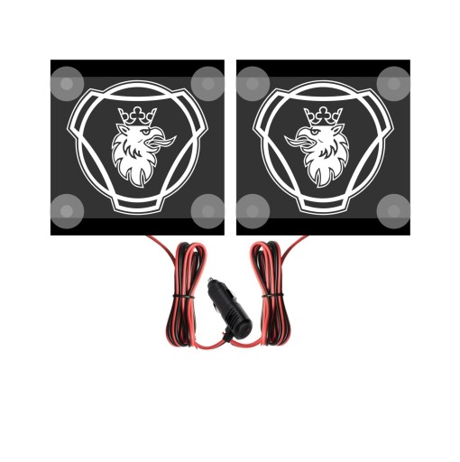 Угловой знак LED логотип SCANIA 2 pcs.
