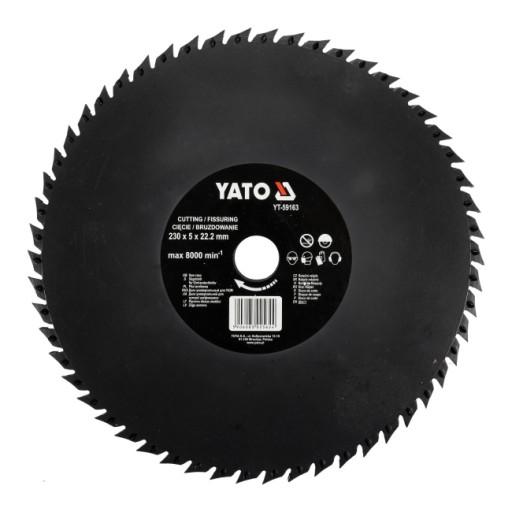 Диск Yato 230 мм для різання/довбання канавок