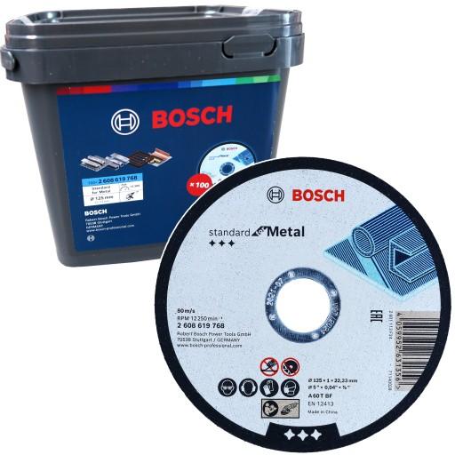 Диск отрезной СТАЛЬ Стандарт по металлу 125х1х22,2 BOSCH 2608619768 + Ведро