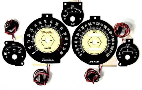 Indiglo Classic dials for Mazda MX-5 speedometer