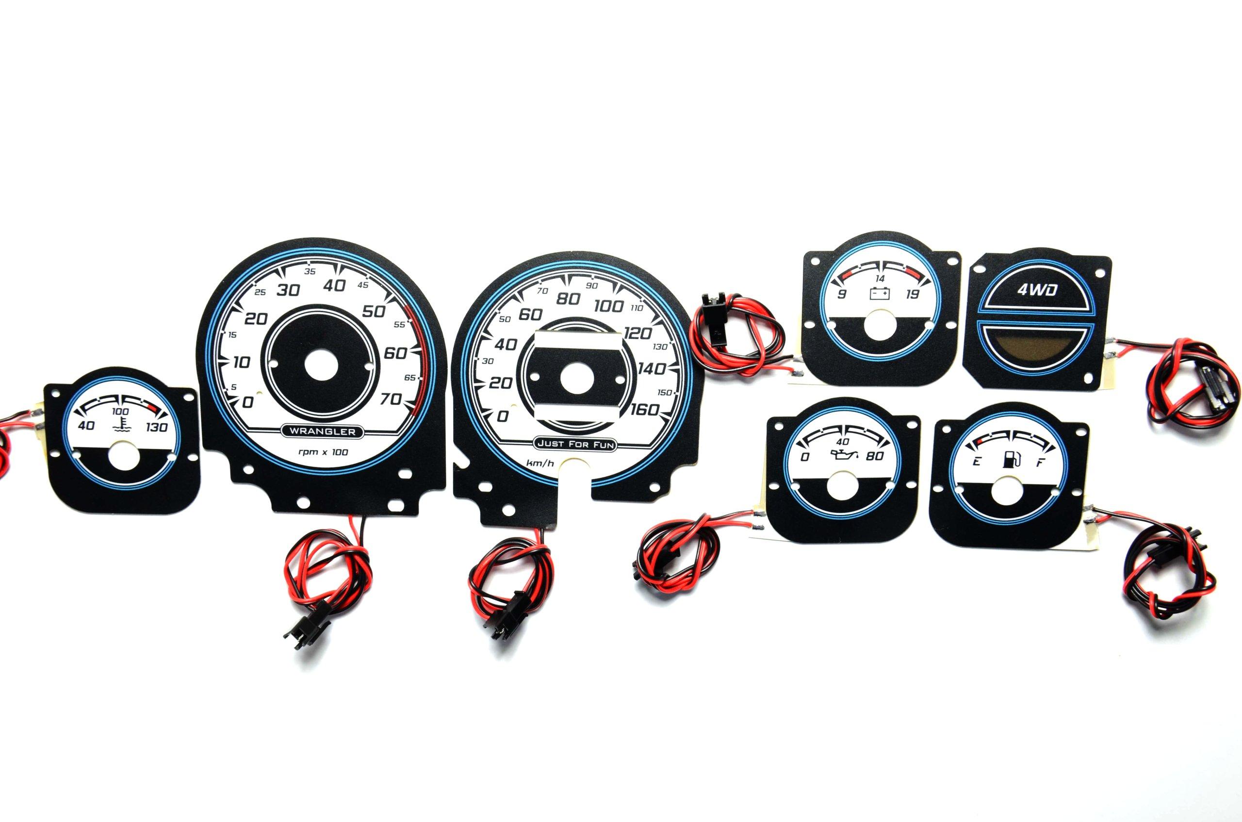 Спидометр dials INDIGLO Jeep Wrangler YJ Design 1