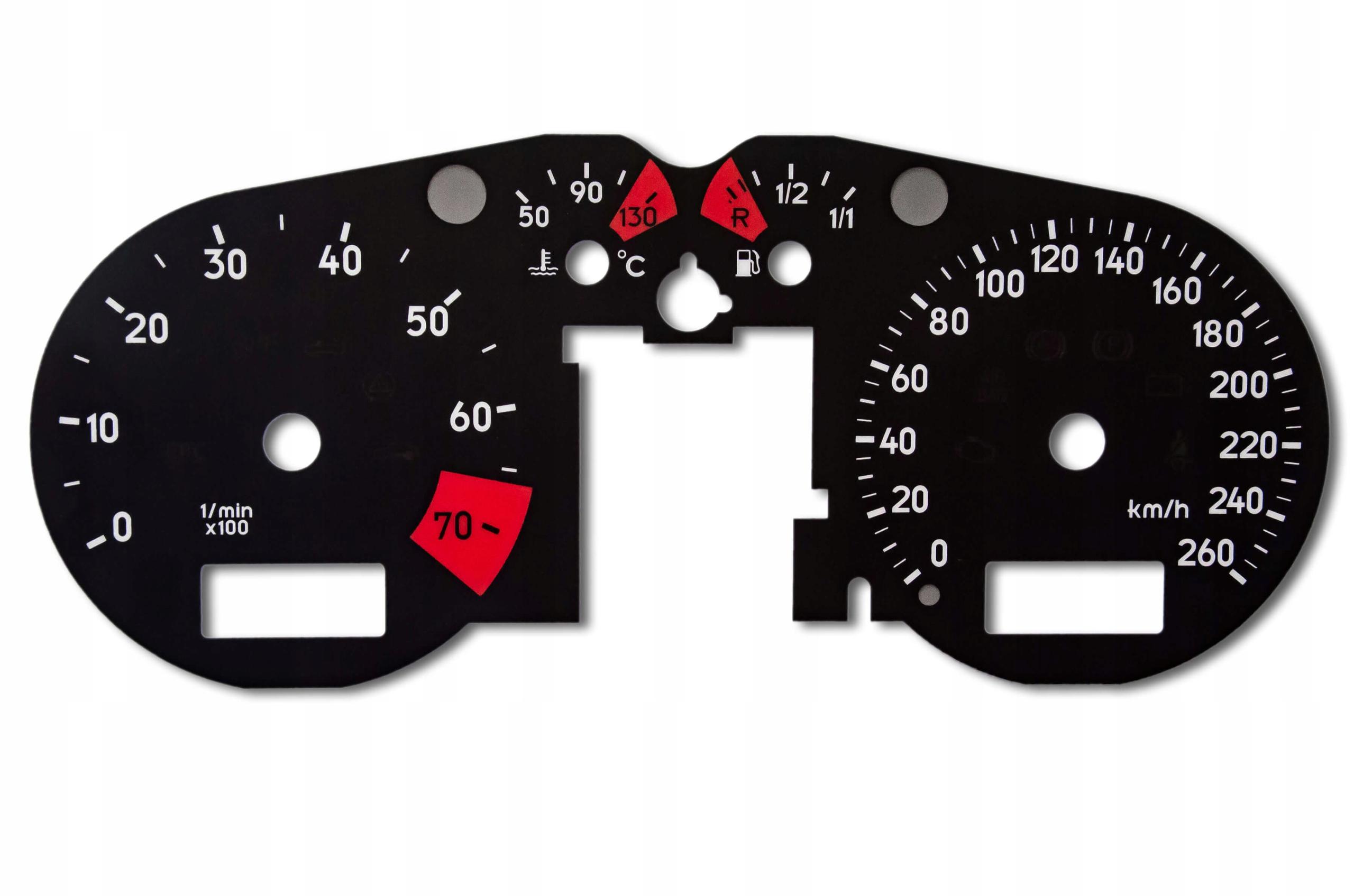 Speedometer dials Indiglo Audi TT 8N Ori MoMan design