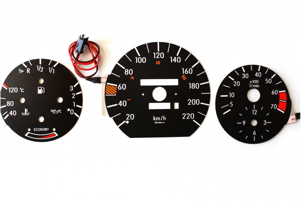Indiglo Mercedes W126 шаблон 2 MoMan счетчик щитов