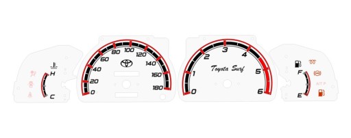 Циферблат одометра Indiglo Toyota Hilux, образец 2 MoMan