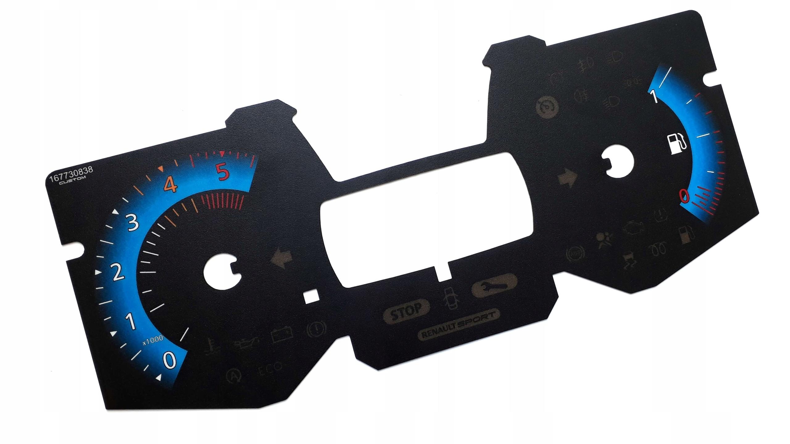 Speedometer plates Renault CLIO 4 IV Custom replacement
