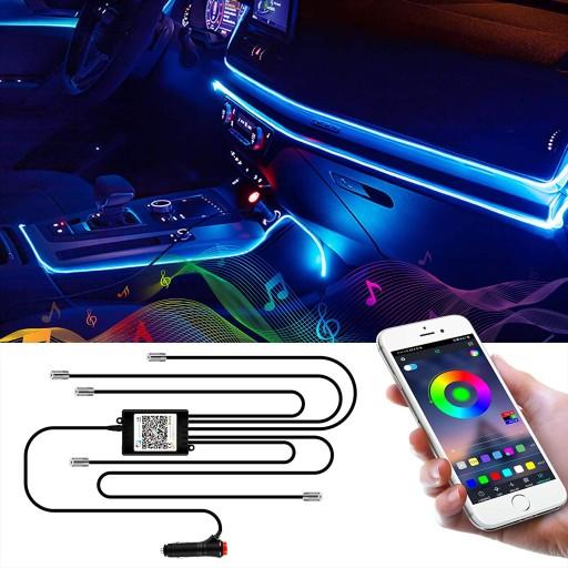 Світлодіодна стрічка для салону автомобіля RGB LED Lighting