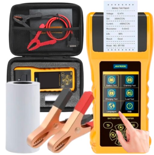 Тестер аккумулятора с принтером. Измеритель напряжения заряда до 6-30 В.