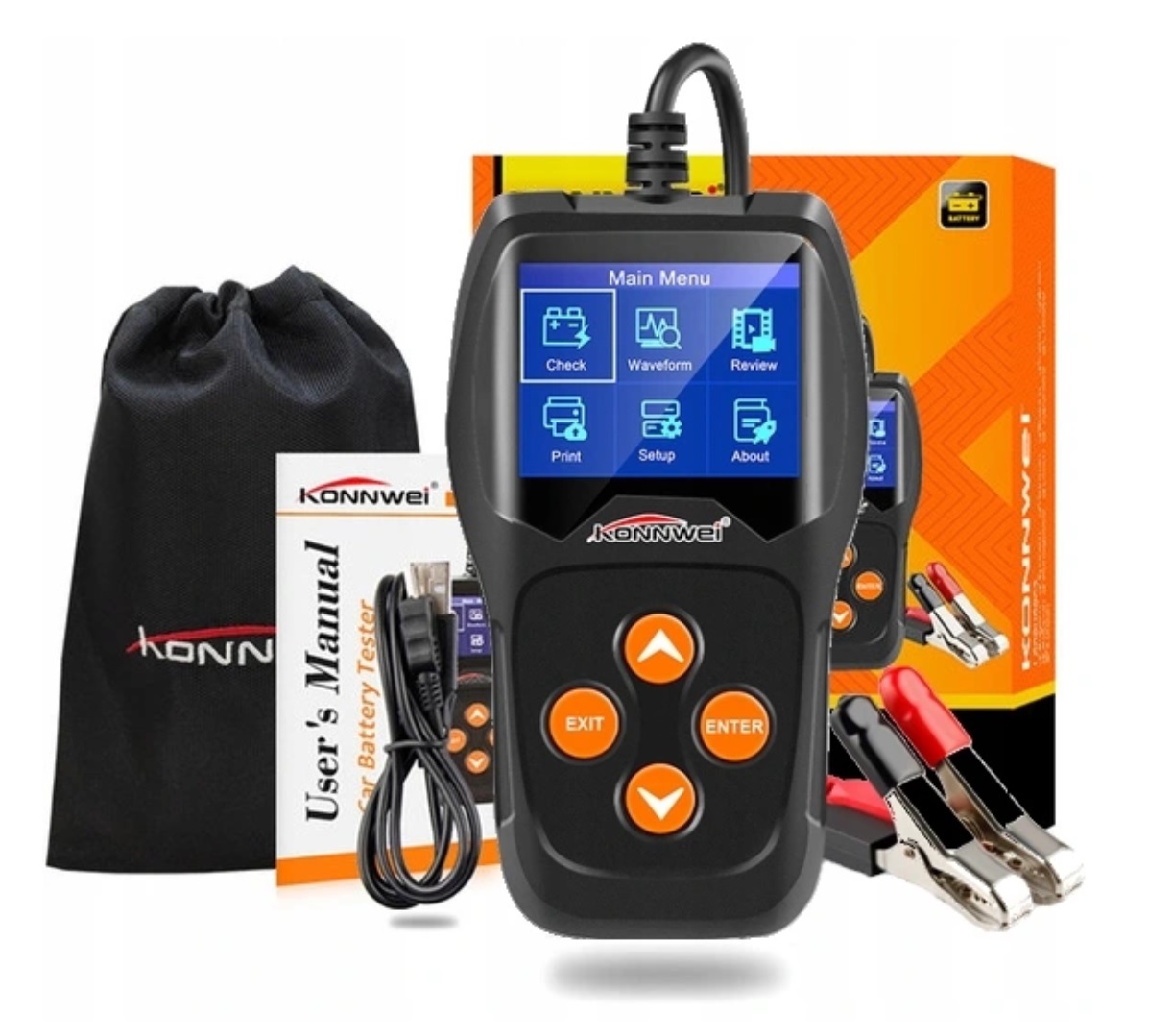 Konnwei kw600 батарея тестер