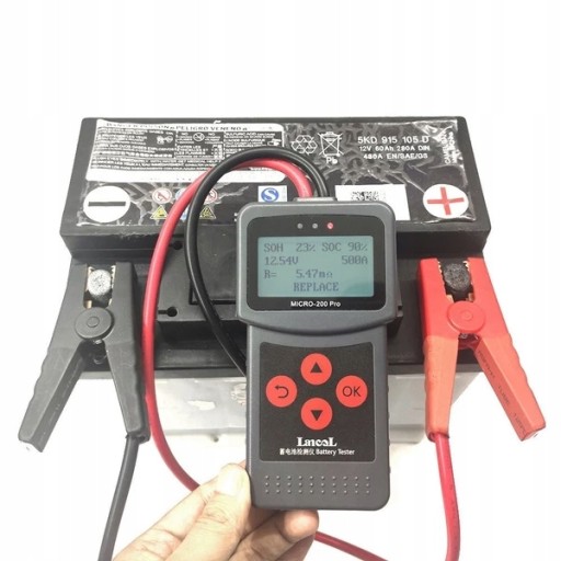 Тестер аккумуляторов Lancol micro-200 PRO 12В, 24Вghj