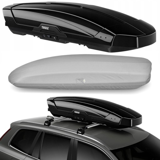 Thule Motion XT XL черная глянцевая коробка для крыши + чехол для коробки