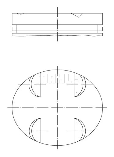 Поршень 005 24 00 MAHLE