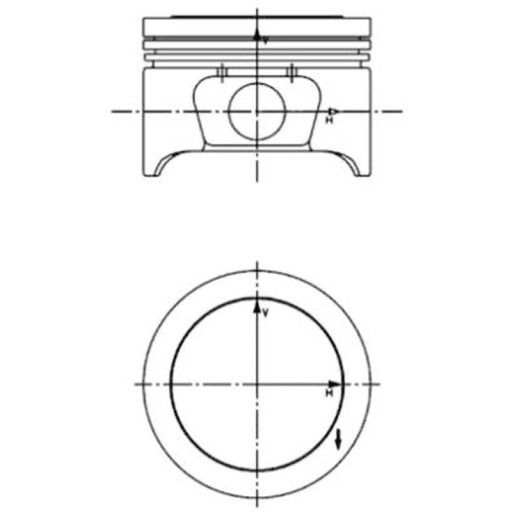 Поршень KOLBENSCHMIDT 40161610
