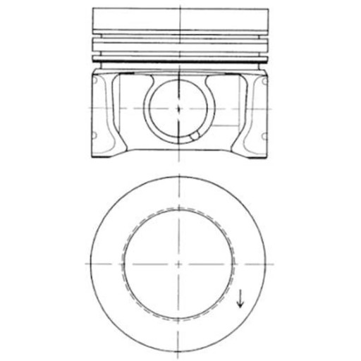 Поршень KOLBENSCHMIDT 41095600