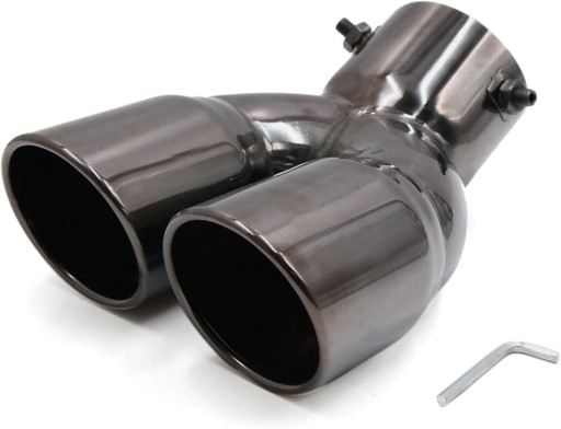 Глушитель диаметром 74 мм Нержавеющая сталь Хром Y608