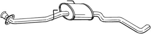 283-205 - Середній глушник вихлопної системи підходить для: OPEL OMEGA B 2.5-3.2 03.