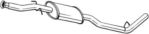 279-701 - Середній глушник вихлопної системи підходить для: RENAULT KANGOO, KANGOO E