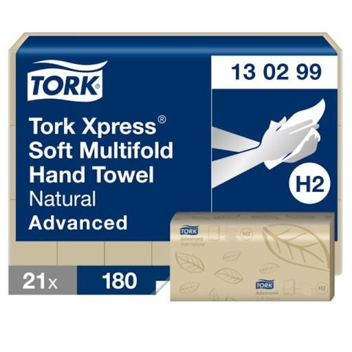 Tork Xpress 130299 — Полотенце трехпанельное, натуральное — Advanced