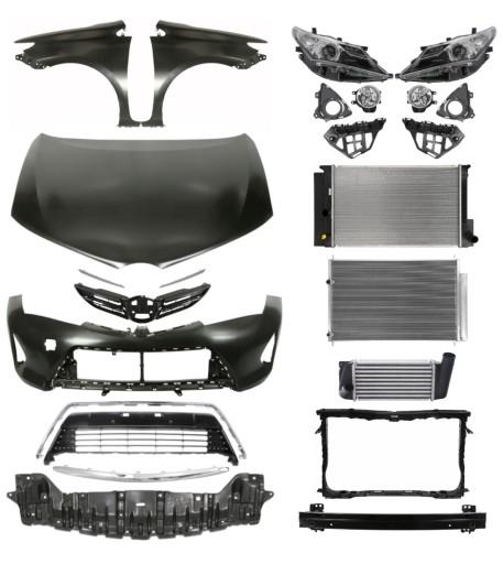 4875 - Toyota Auris 12-15 Ремень капота, бампера и крыла КОМПЛЕКТ ДЕТАЛЕЙ