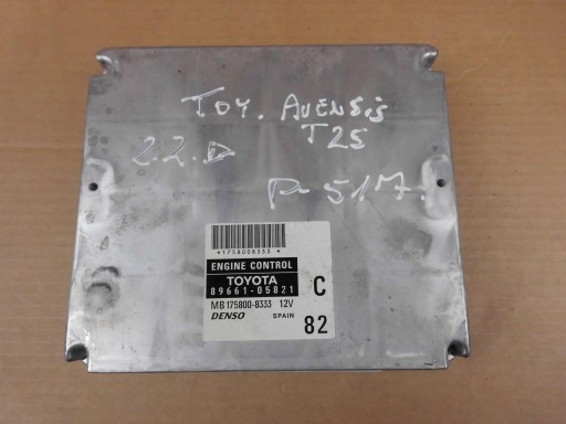 89661-05821 - Toyota Avensis T25 2.2 D-CAT комп'ютерний контролер двигуна ECU 89661-05821