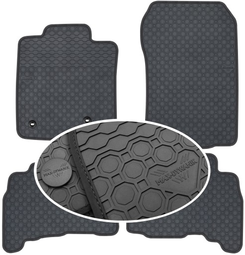 Toyota Land Cruiser J150 2017 р.в Гумовий килимок PrimeLiner - Чорний