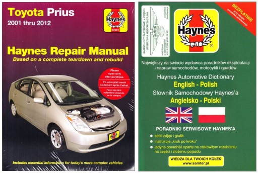 Toyota Prius hybrid (2001-2012) Керівництво по ремонту Haynes + БЕЗКОШТОВНО 24 години
