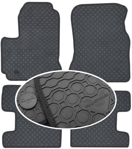 Toyota RAV4 II FL 5D 2003-2006 гумові килимки PrimeLiner - Чорні