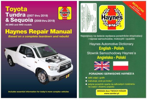 Керівництво по ремонту Toyota Tundra & Sequoia (2007-2019) Haynes +ЦІЛОДОБОВО БЕЗКОШТОВНО