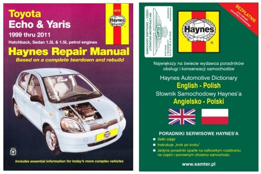 Керівництво по ремонту Toyota Yaris Echo (1999-2011) Haynes + БЕЗКОШТОВНО 24 години