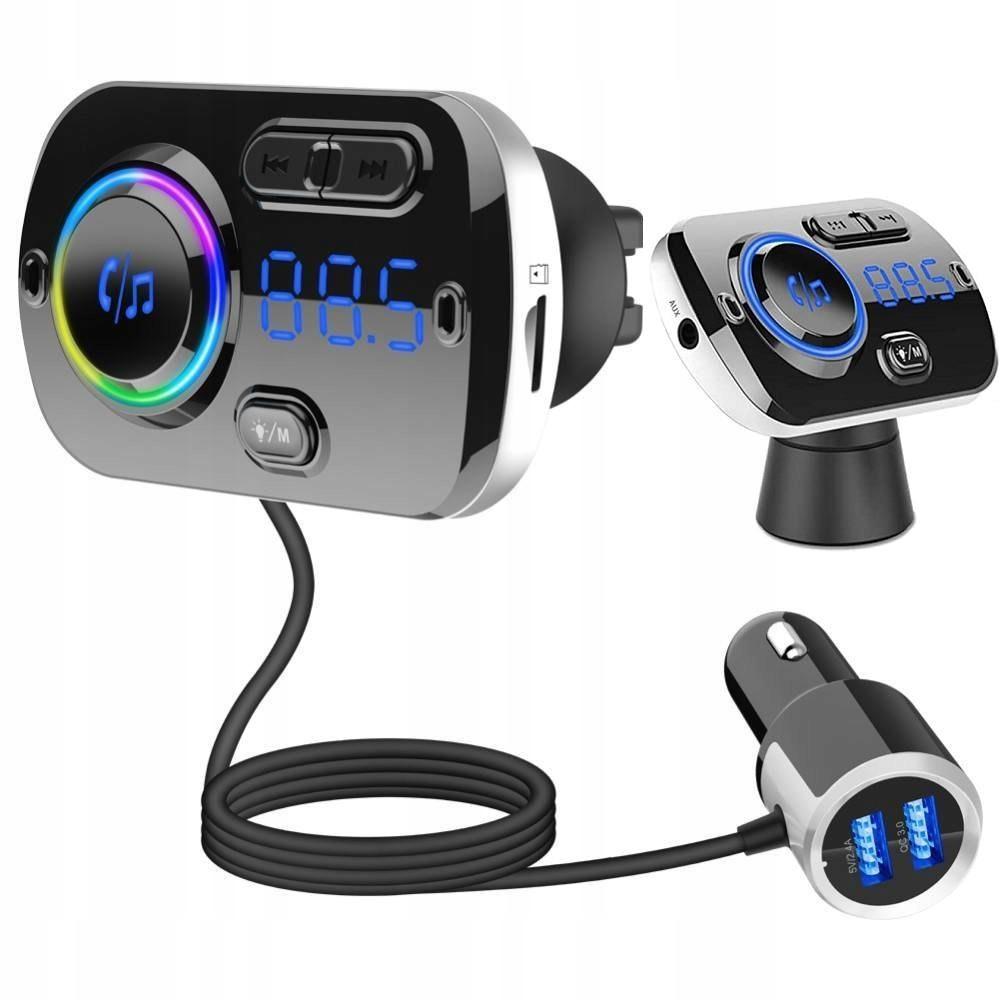FM-передатчик (Bluetooth 5.0 + EDR + microSD + USB