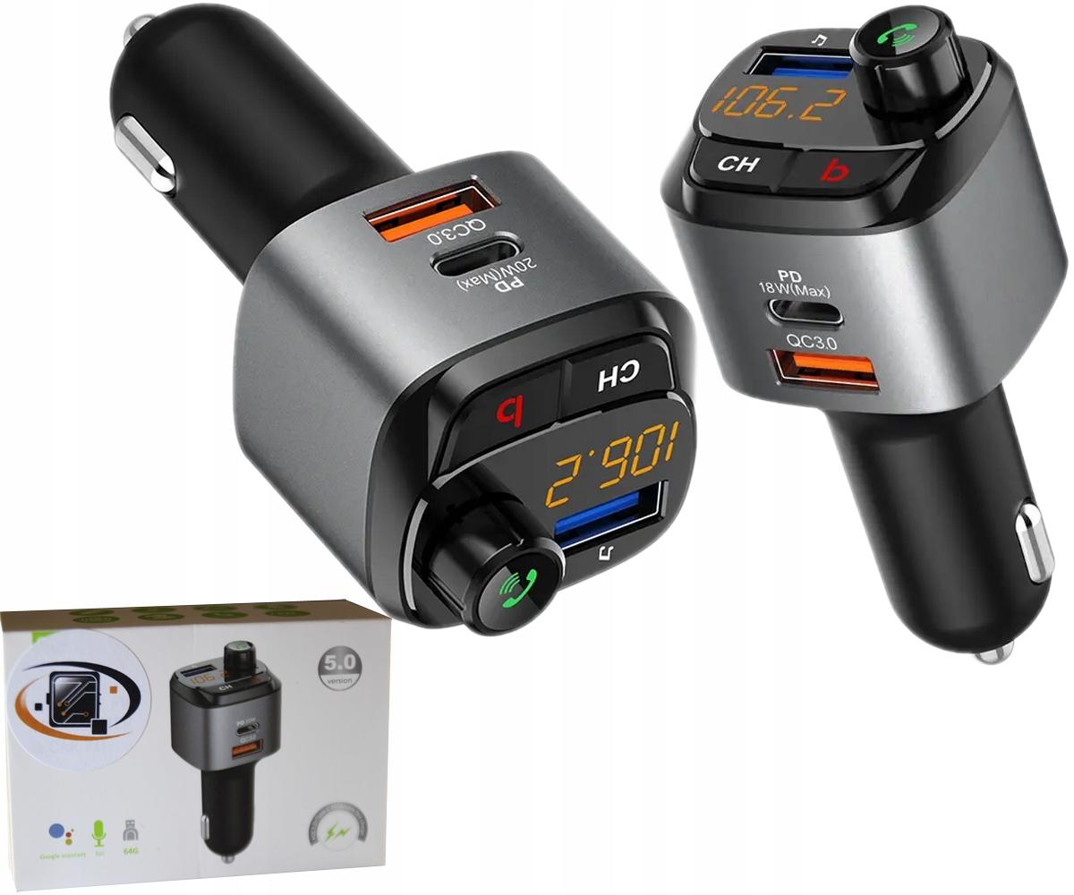 FM-передатчик handsfree BT QC3. 0 FAST