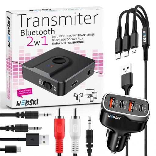 Передатчик Bluetooth зарядное устройство 4XUSB кабель 3in1