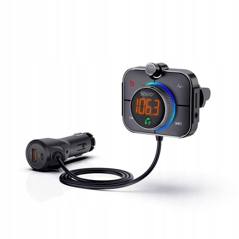 Автомобільний FM-передавач Savio TR-14 з Bluetooth